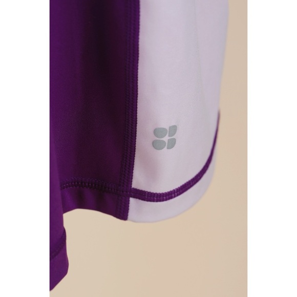 Sz 6 Sweaty Betty London Colorblock Power Workout Skort Dress In Deep Purple NWT - Picture 2 of 6